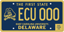 East Carolina University tag